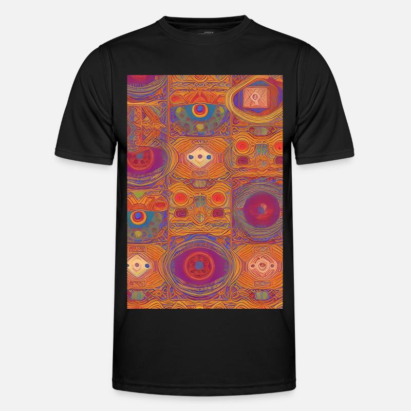 Retro Pattern - Men's Functional T-Shirt - black