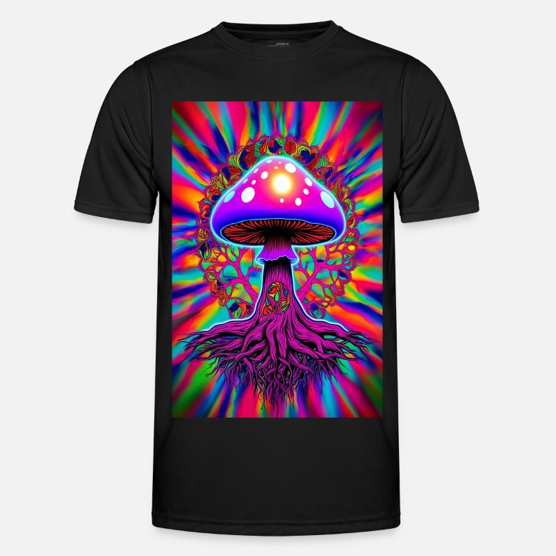 Champignon psychédélique T-shirt sport Homme