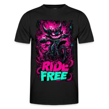 Demon Ride - Männer Funktions-T-Shirt - Schwarz - Vorne - AI Model Male 178 dark (178cm)
