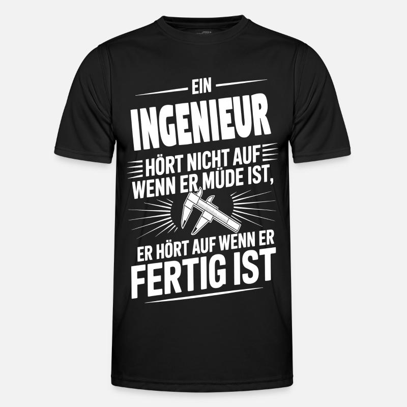 engineer quits - Men's Functional T-Shirt - black