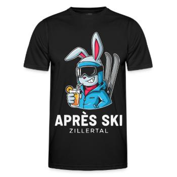 Après Ski Zillertal Skier Party - T-shirt sport Homme - noir - Devant - AI Model Male 178 dark (178cm)