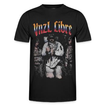 Freies Venezuela - Männer Funktions-T-Shirt - Schwarz - Vorne - AI Model Male 178 dark (178cm)