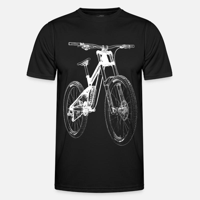 Fahrrad Xray - Männer Funktions-T-Shirt - Schwarz