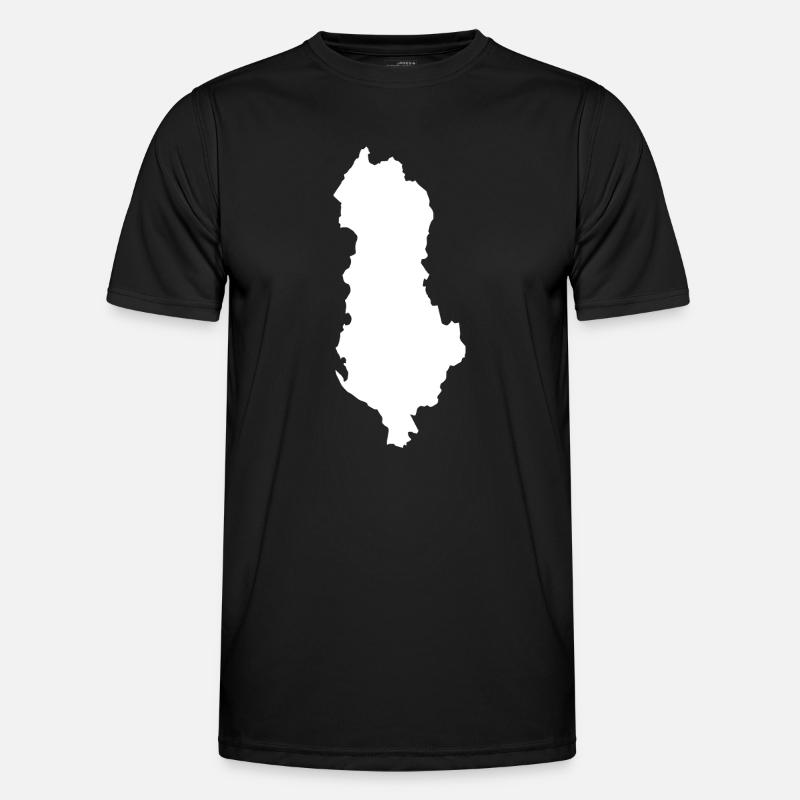 Argentina Map Silhouette Tee - Men's Functional T-Shirt - black