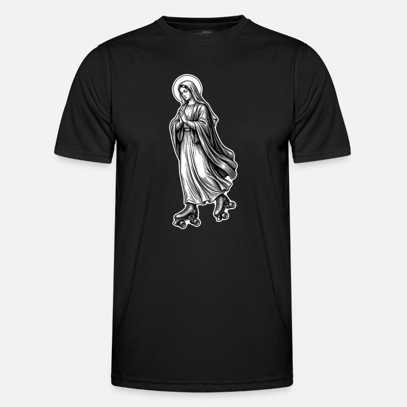 Roller Skate Mary - Sjov Jomfru Maria Meme - Funktionsshirt til herrer - sort