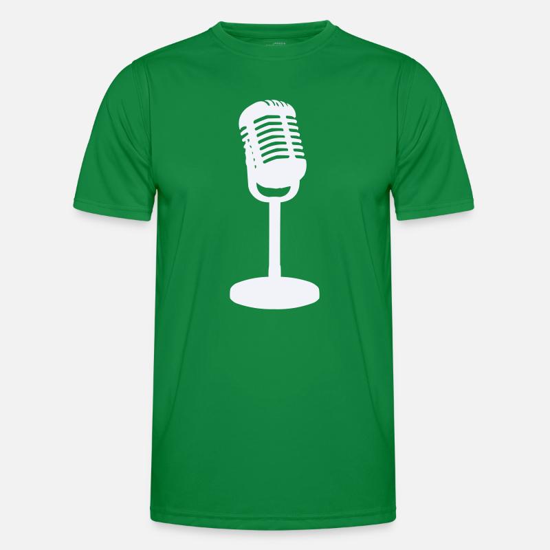 Mikrofon Männer Funktions-T-Shirt