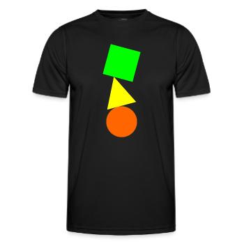 Simple Équilibre - T-shirt sport Homme - noir - Devant - AI Model Male 178 dark (178cm)