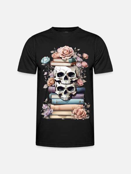 Stacks of books - Men's Functional T-Shirt - black