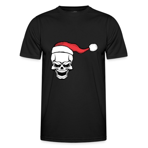 Weihnachten Xmas Totenkopf - Männer Funktions-T-Shirt