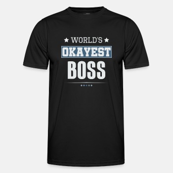 World's Okayest Boss - Functional T-shirt for men