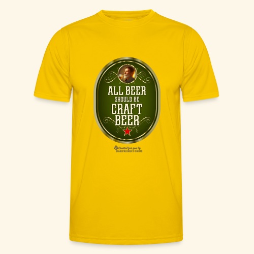 Craft Beer T-Shirt Design mit witzigem Spruch - Männer Funktions-T-Shirt