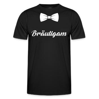 Polterabend Bräutigam T-Shirt Junggesellenabschied - Männer Funktions-T-Shirt - Schwarz - Vorne - AI Model Male 178 dark (178cm)
