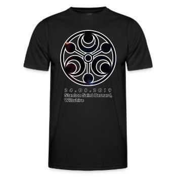 Station Saints Bernard Kornkreis, Wiltshire 24-0 - Männer Funktions-T-Shirt - Schwarz - Vorne - AI Model Male 178 dark (178cm)