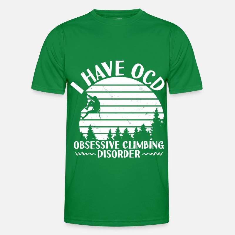 Klettern Sprüche | Kletterer Bergsteigen Geschenke Männer Funktions-T-Shirt