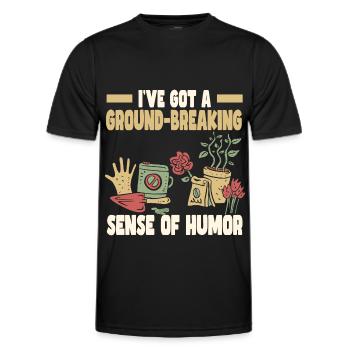 Gartenbau - Männer Funktions-T-Shirt - Schwarz - Vorne - AI Model Male 178 dark (178cm)