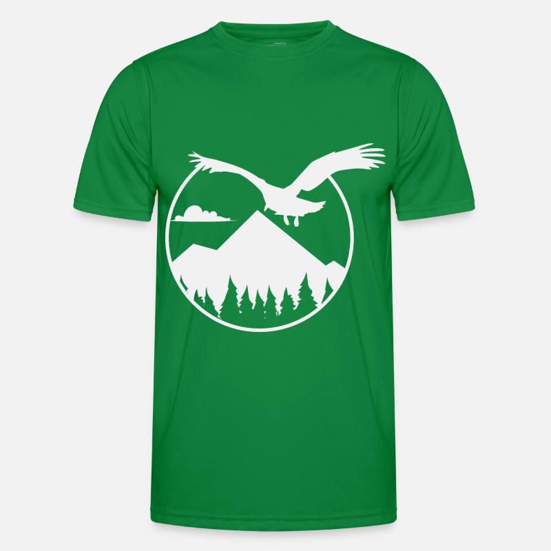 Eagles and Mountains - Eagle and Mountain Men's Functional T-Shirt