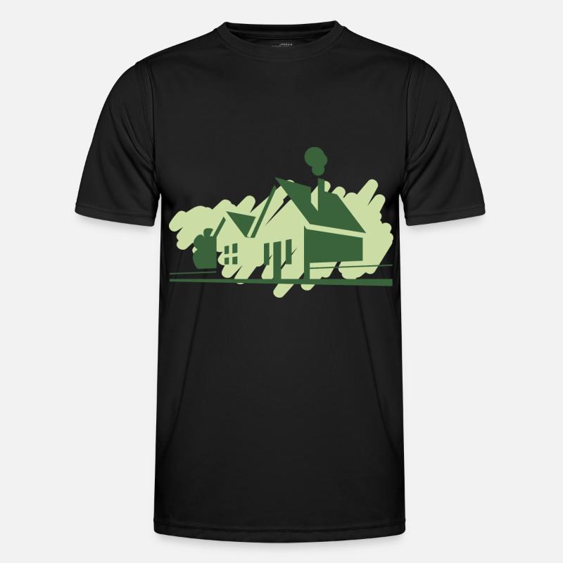 Häuser Männer Funktions-T-Shirt