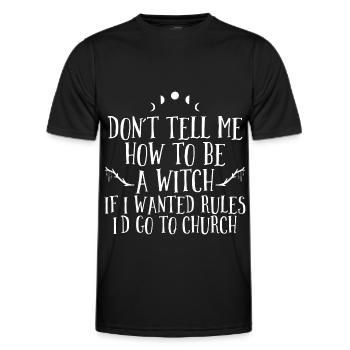 Witches - Men's Functional T-Shirt - black - Front - AI Model Male 178 dark (178cm)