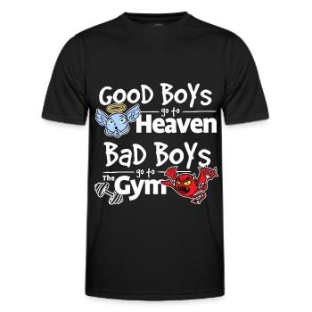 Les mauvais garçons vont à la gym - T-shirt sport Homme - noir - Devant - AI Model Male 178 dark (178cm)