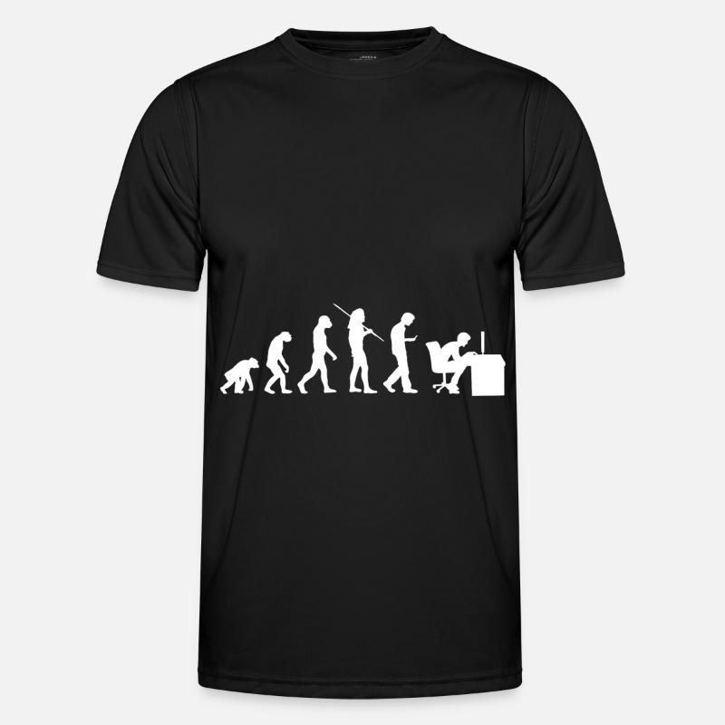 Evolution - Génération Smombie Nerd - T-shirt sport Homme - noir