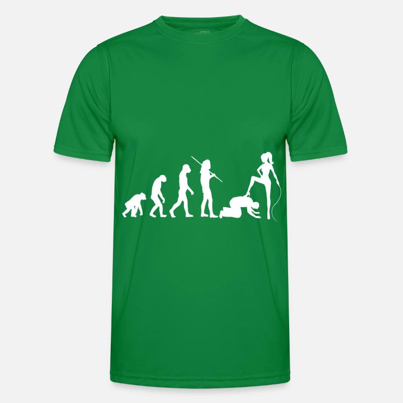 Evolution - Domina und Sklave Männer Funktions-T-Shirt