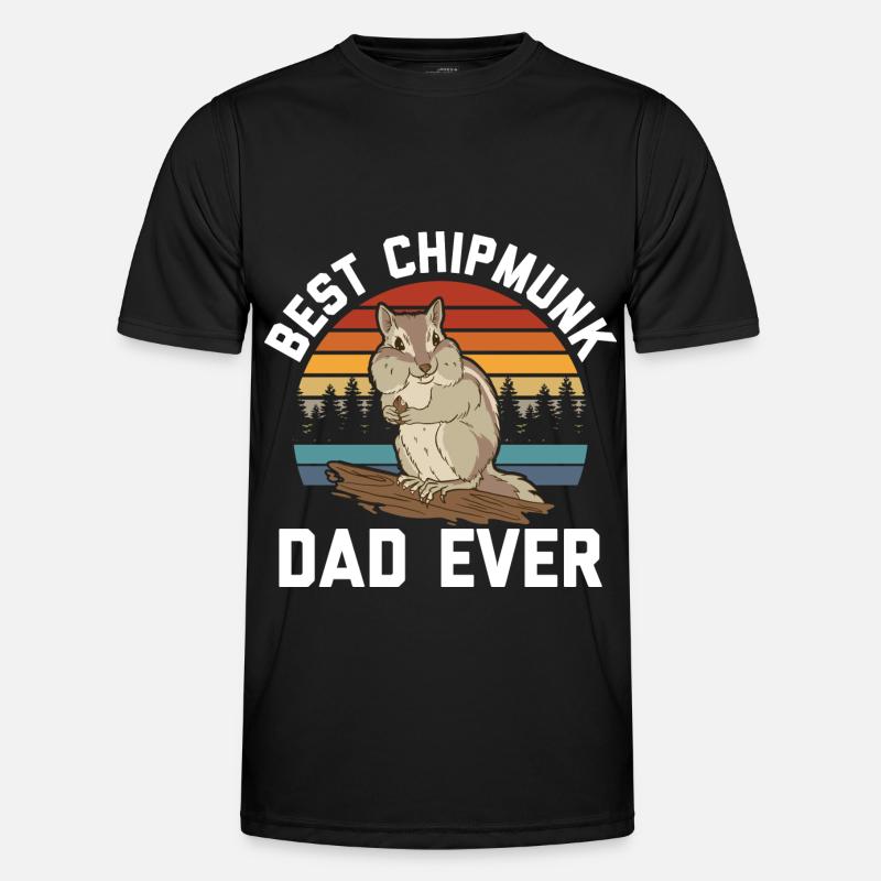 Chipmunk lover - Men's Functional T-Shirt - black