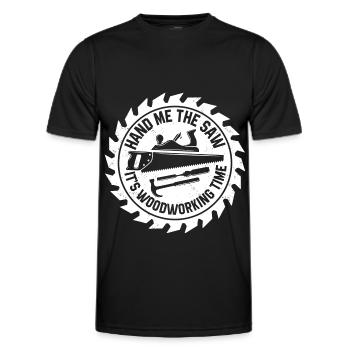 Handwerker - Männer Funktions-T-Shirt - Schwarz - Vorne - AI Model Male 178 dark (178cm)