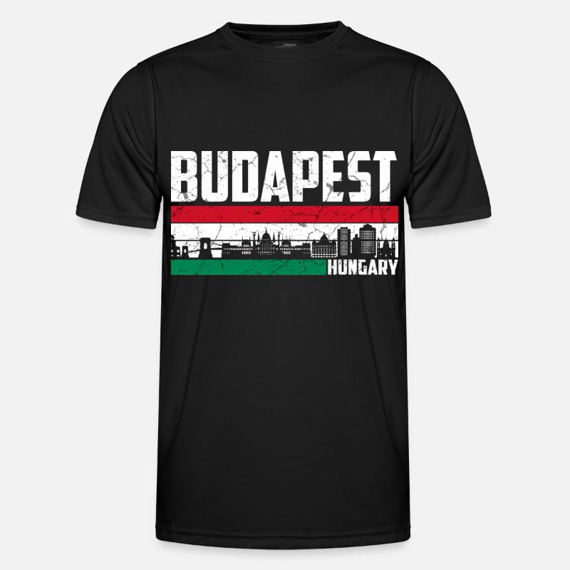 Budapest Ungarn - Männer Funktions-T-Shirt - Schwarz