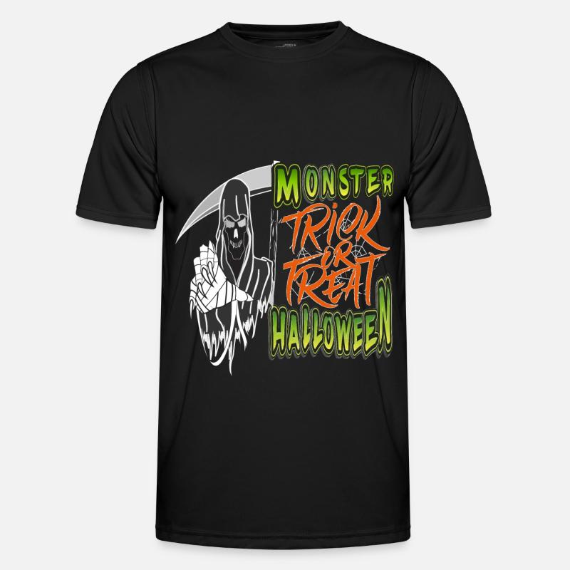 Monster Halloween Süßes oder Saures - Männer Funktions-T-Shirt - Schwarz