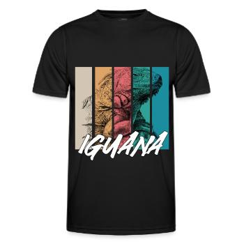 Iguana - Men's Functional T-Shirt - black - Front - AI Model Male 178 dark (178cm)