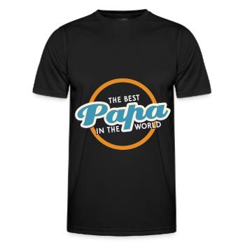 Daddy Father Daddy - Men's Functional T-Shirt - black - Front - AI Model Male 178 dark (178cm)