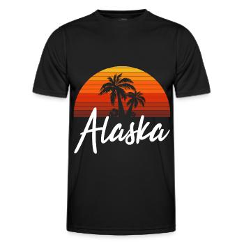 alaska - Männer Funktions-T-Shirt - Schwarz - Vorne - AI Model Male 178 dark (178cm)
