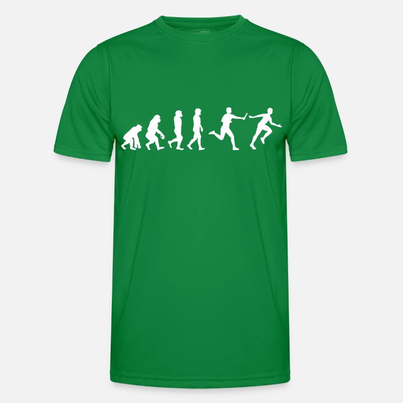 Staffellauf Athlet Leichtathletik Evolution Männer Funktions-T-Shirt
