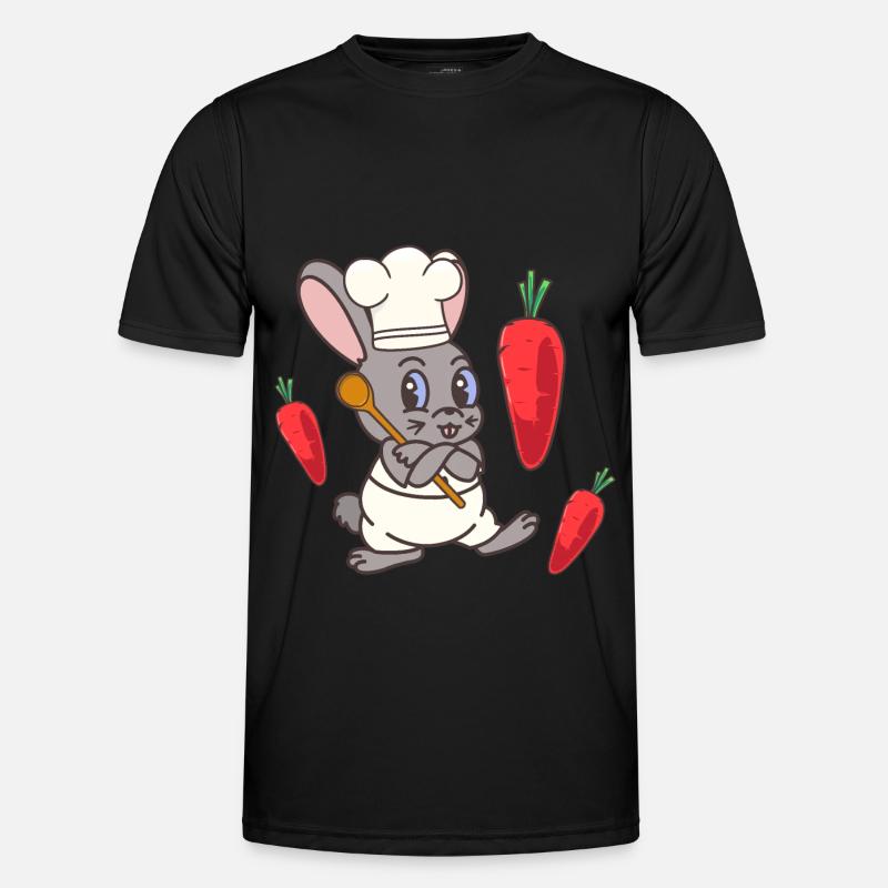 Rabbit Rabbit Turnips Kitchen Chef Cooks Cook Men's Functional T-Shirt