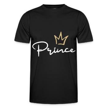 Prince Crown - Men's Functional T-Shirt - black - Front - AI Model Male 178 dark (178cm)