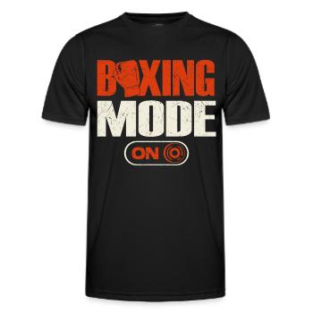 Boxer Quote I Beat People With A Boxing Gloves - Men's Functional T-Shirt - black - Front - AI Model Male 178 dark (178cm)
