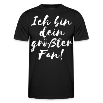 Fan Shirt - Männer Funktions-T-Shirt - Schwarz - Vorne - AI Model Male 178 dark (178cm)