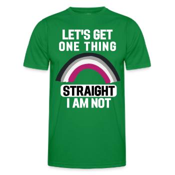 Regenbogen Ace Pride Month LGBT Geschenk Asexuell - Männer Funktions-T-Shirt - Kelly Green - Vorne - AI Model Male 178 dark (178cm)