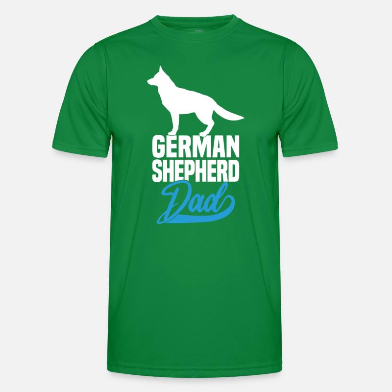 German Shepherd Dad Männer Funktions-T-Shirt