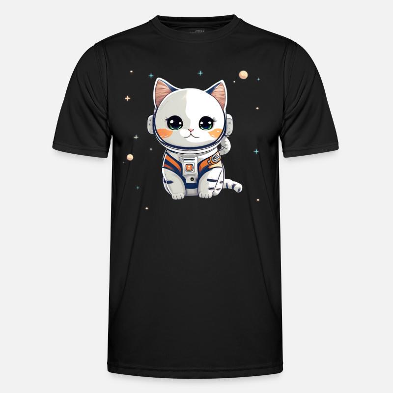Chatstronaute mignon #3 T-shirt sport Homme