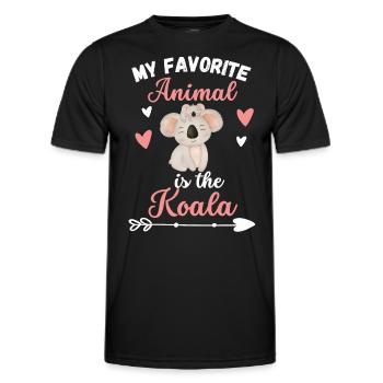 Backpacker Australie Animal Funny Cadeau Koala - T-shirt sport Homme - noir - Devant - AI Model Male 178 dark (178cm)