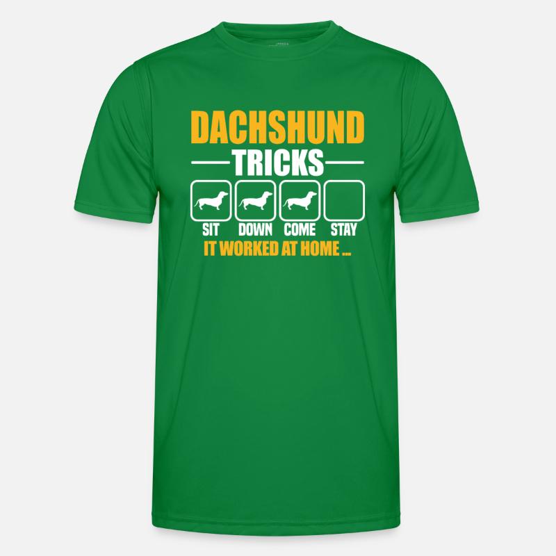 Dachshund Tricks Men's Functional T-Shirt