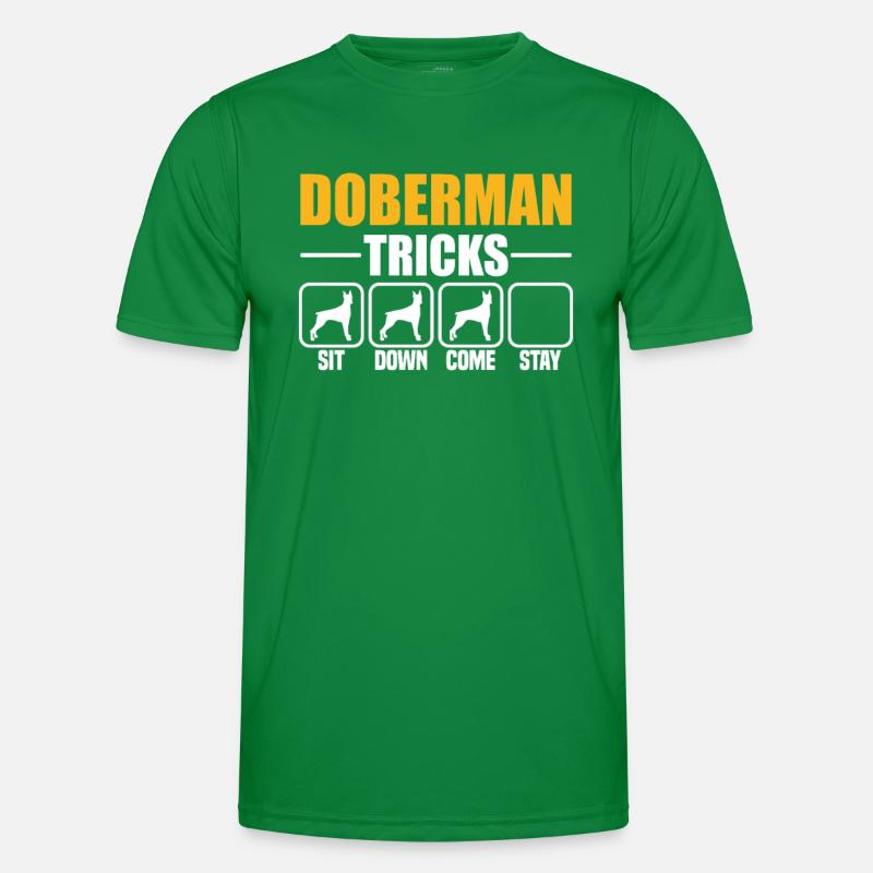 Doberman Tricks Men's Functional T-Shirt
