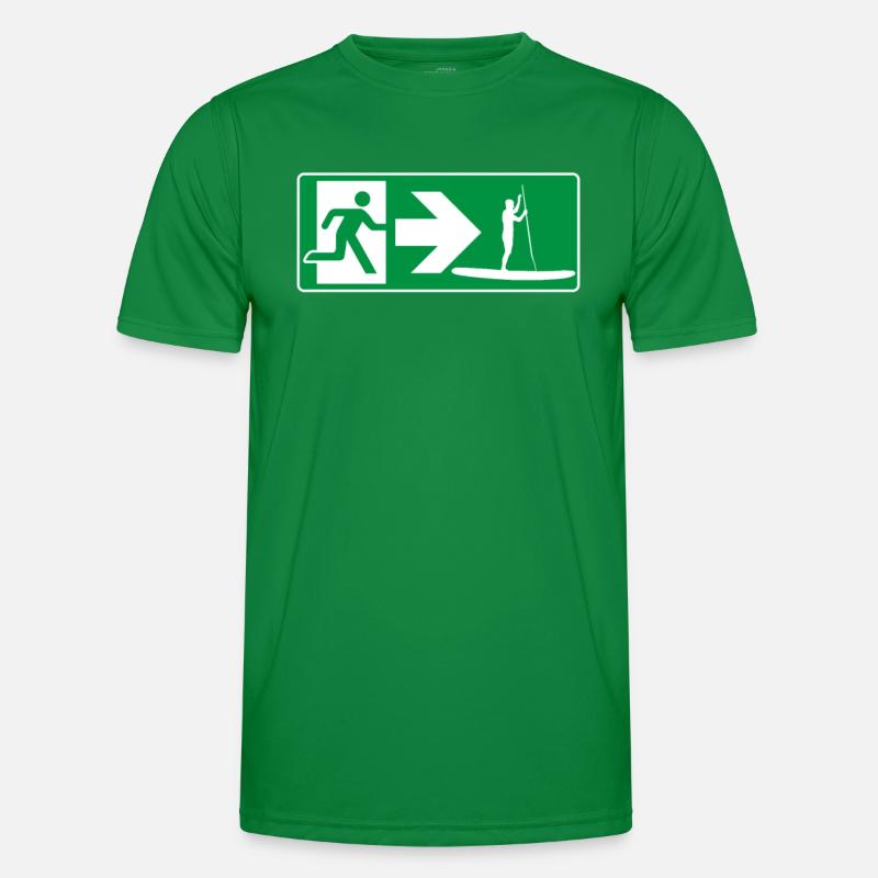 Emergency Exit Standup Paddle SUP Men's Functional T-Shirt