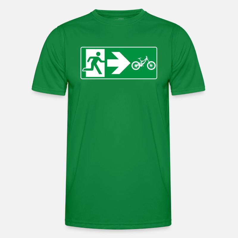 Emergency Exit Mountain Bike Downhill Men's Functional T-Shirt