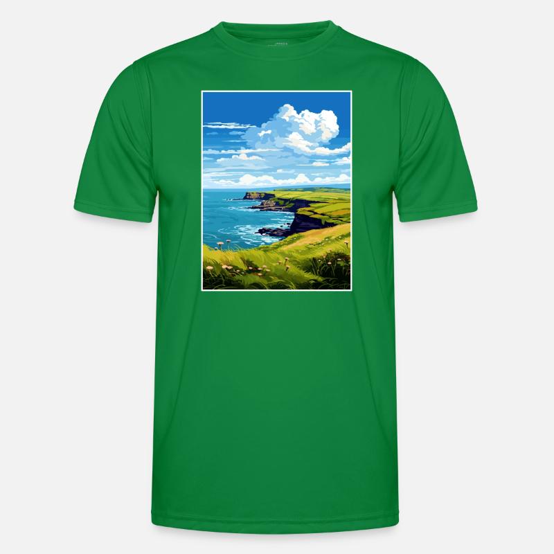 Das Lizard Peninsula Cornwall Reiseposter Männer Funktions-T-Shirt