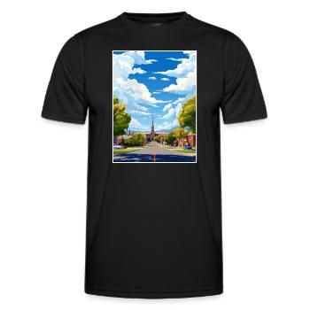 Vernal Utah affiches Vintage voyage affiche Souvenir - T-shirt sport Homme - noir - Devant - AI Model Male 178 dark (178cm)