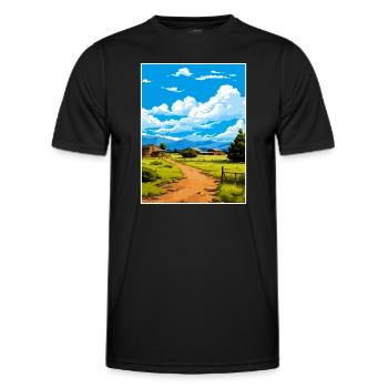 Torrey Utah affiches Vintage voyage affiche Souvenir - T-shirt sport Homme - noir - Devant - AI Model Male 178 dark (178cm)