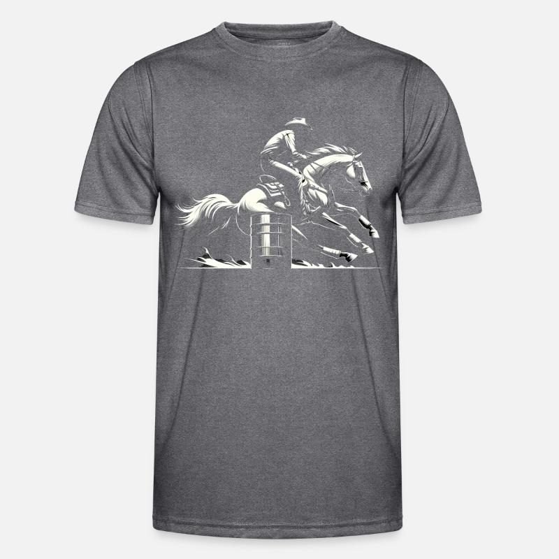 Barrel-Racing-Dynamik Männer Funktions-T-Shirt