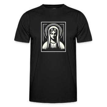 Modern Madonna - Men's Functional T-Shirt - black - Front - AI Model Male 178 dark (178cm)